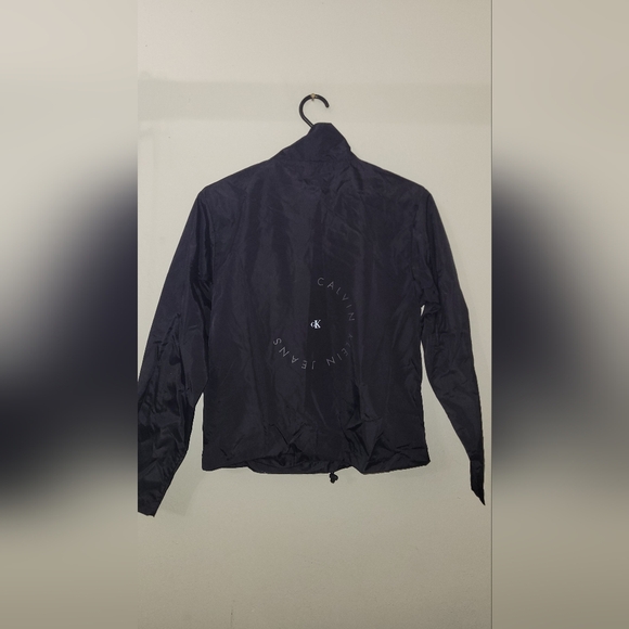 Youth medium Calvin Klein nylon windbreaker pullover jacket black - Picture 2 of 6